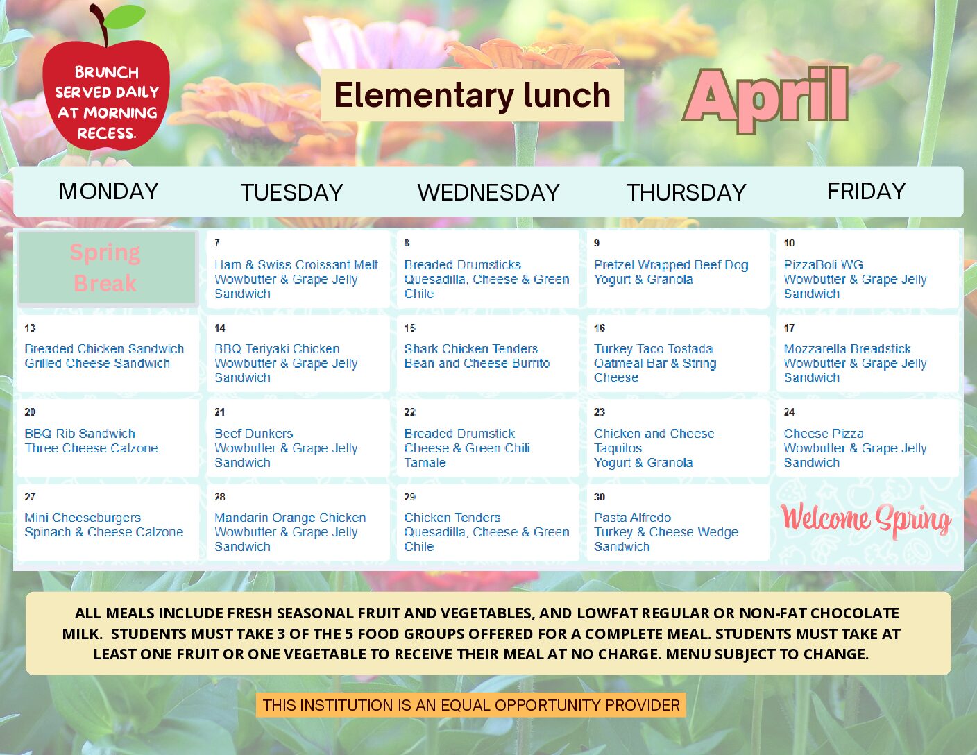April K-5 Lunch (2)